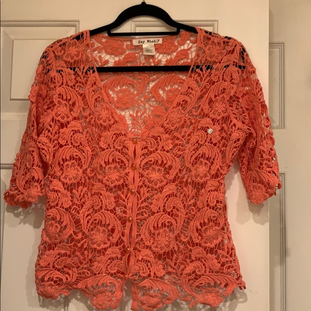 Say What? V-neck cardigan